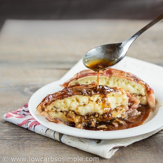 Bacon Wrapped Camembert with Walnuts