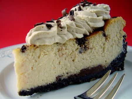 Baileys Irish Cream Chocolate Chip Cheesecake