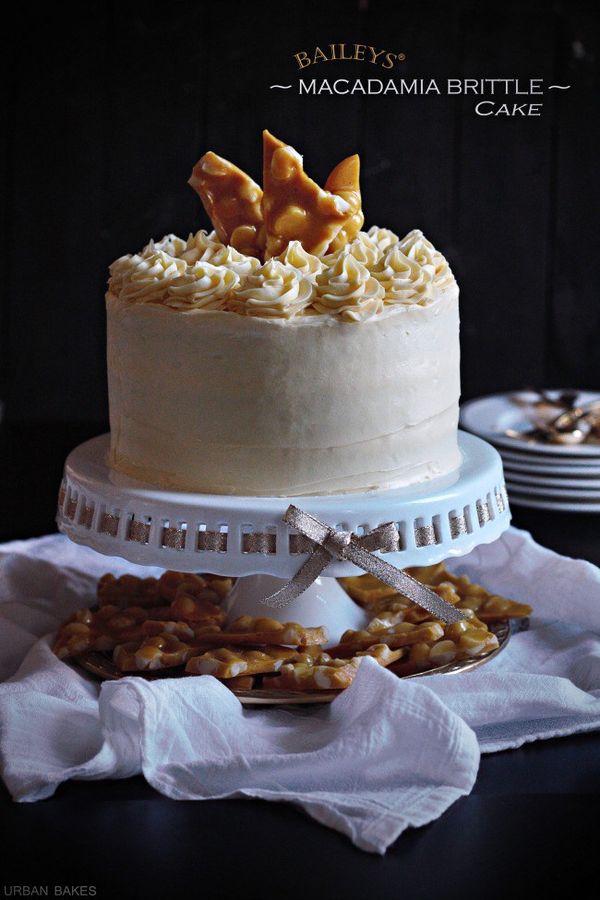 BAILEYS® Macadamia Brittle Cake