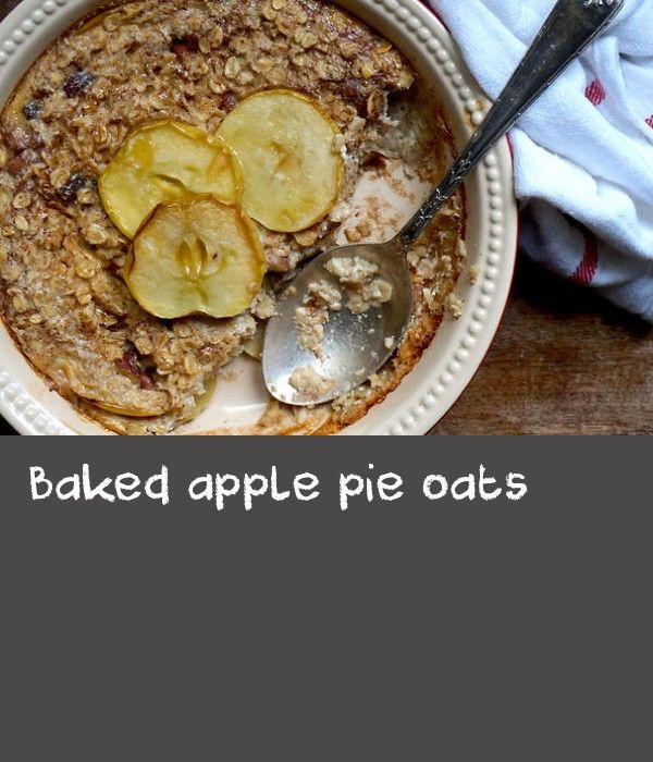 Baked apple pie oats