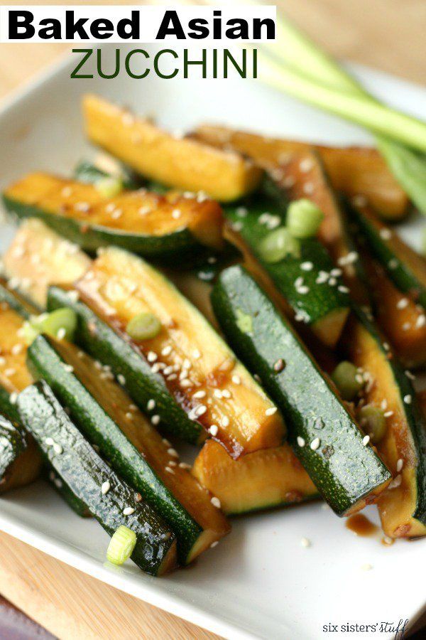 Baked Asian Zucchini