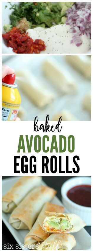 Baked Avocado Egg Rolls