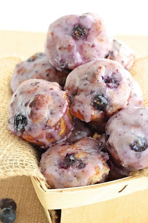 Baked Blueberry Fritter Bites