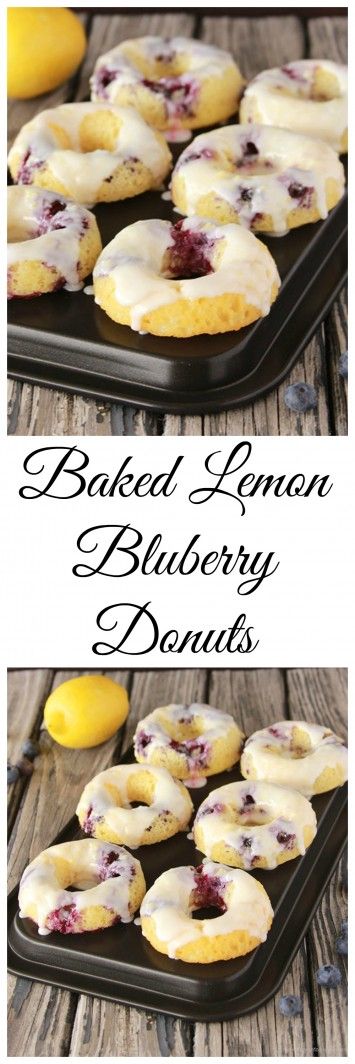 Baked Blueberry Lemon Donuts