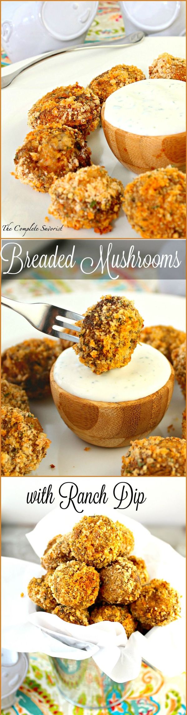 Baked Breaded Mushrooms