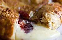 Baked Brie Cheese with Raspberry Jam