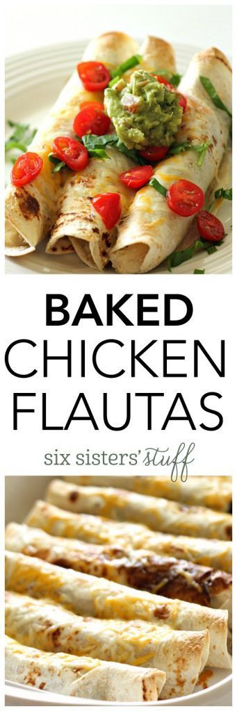 Baked Chicken Flautas