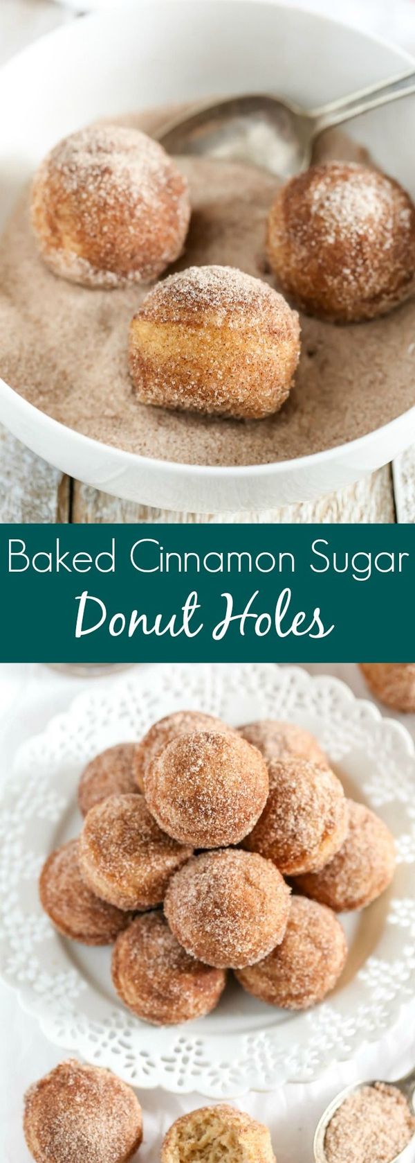 Baked Cinnamon Sugar Donut Holes