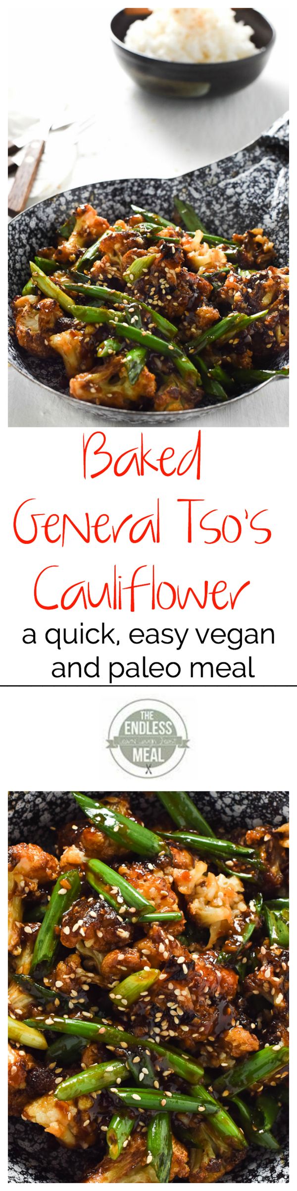 Baked General Tso's Cauliflower