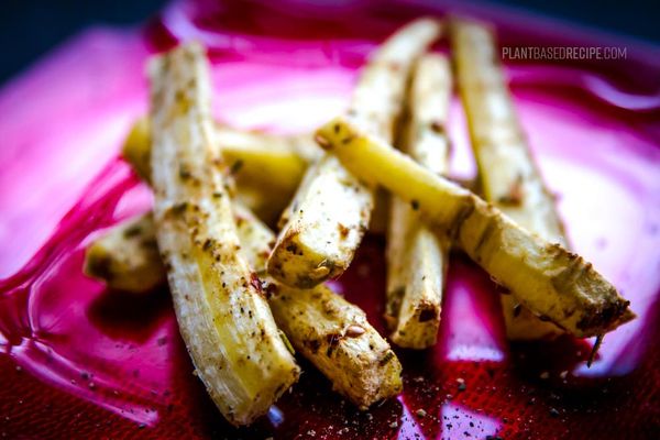 Baked Ginger Rosemary Parsnip Fries Yum