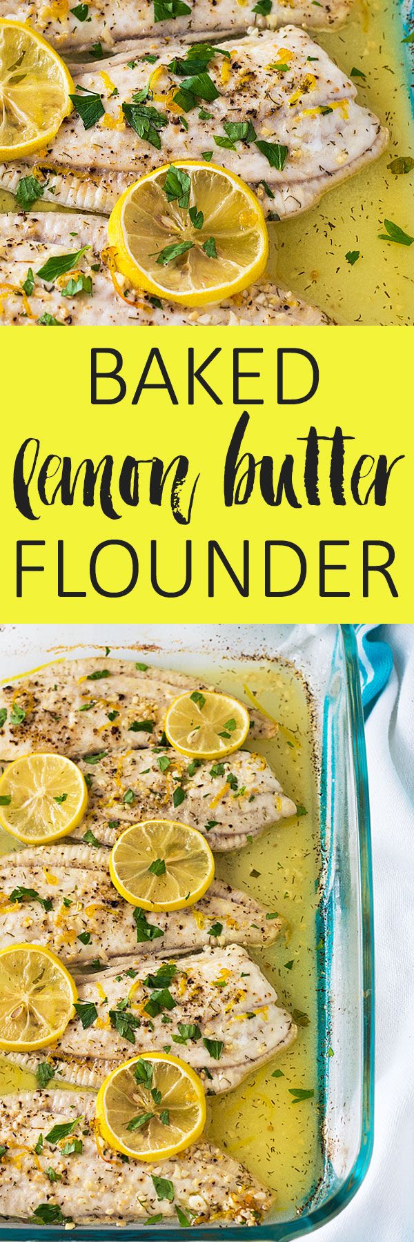 Baked Lemon Butter Flounder