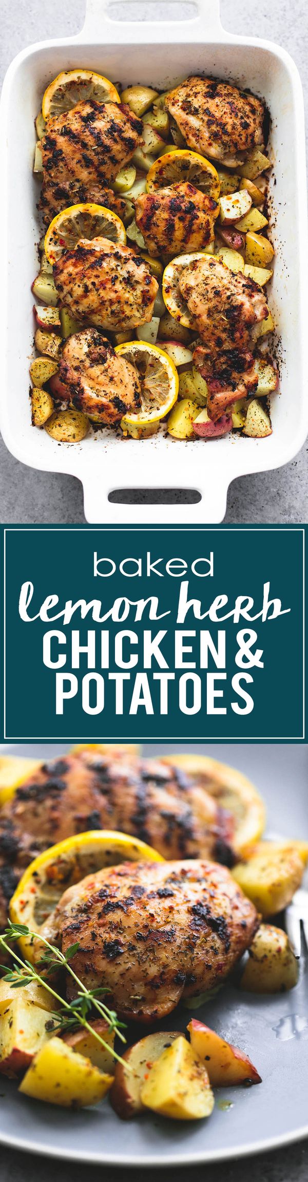 Baked Lemon Herb Chicken & Potatoes