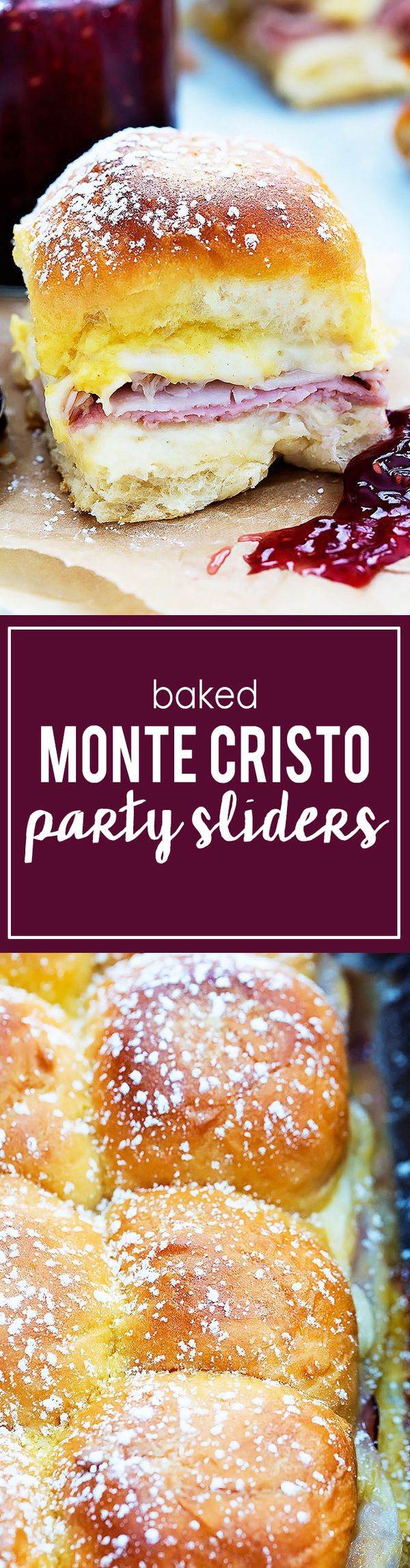 Baked Monte Cristo Party Sliders