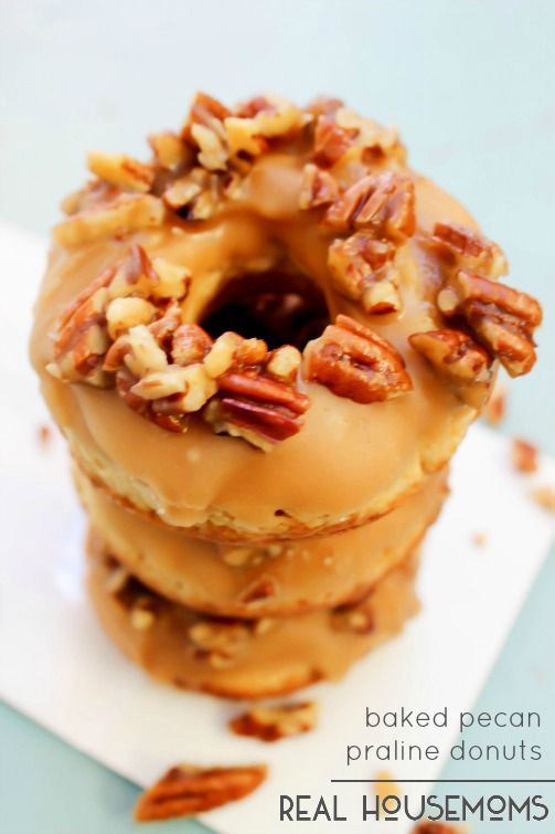 Baked Pecan Praline Donuts