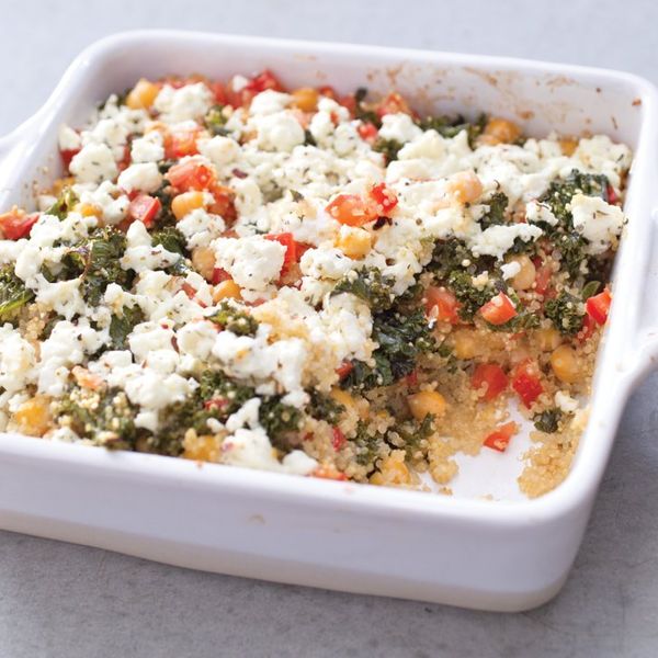 Baked Quinoa with Roasted Kale and Chickpeas