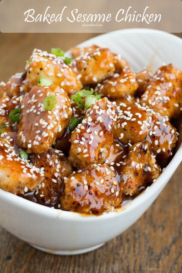 Baked Sesame Chicken