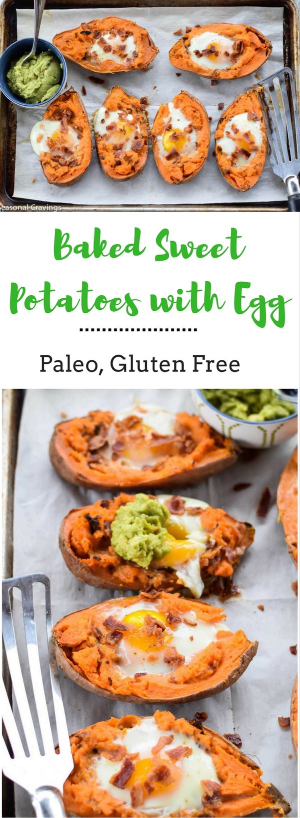 Baked Sweet Potatoes with Egg