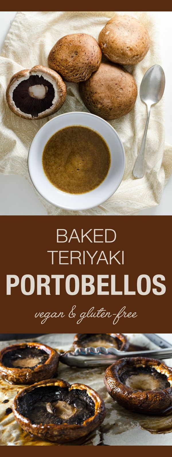 Baked Teriyaki Portobello Mushrooms