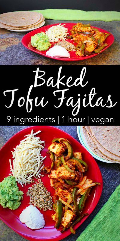 Baked Tofu Fajitas