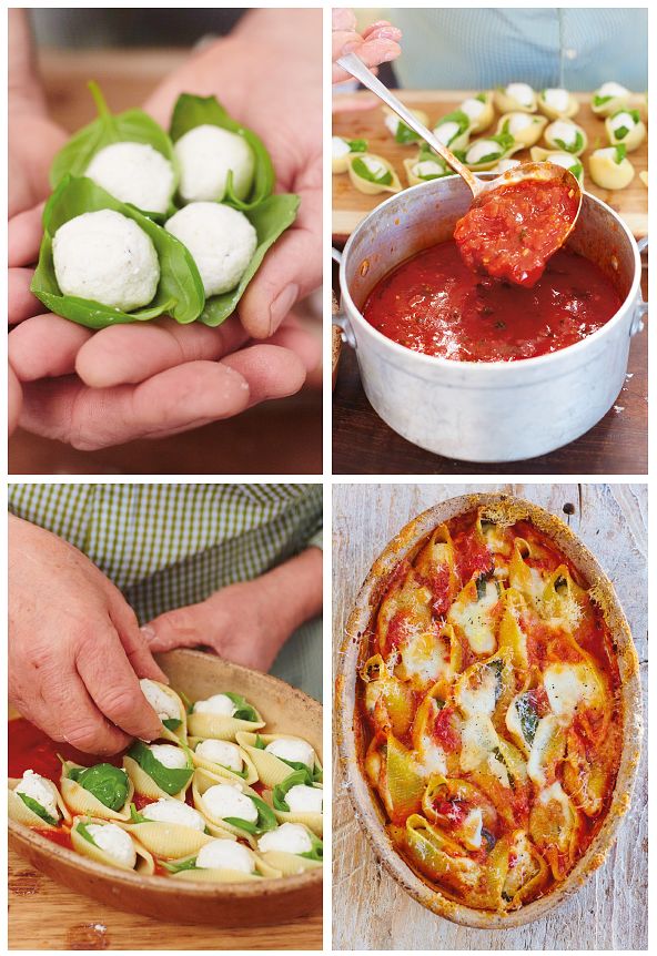 Baked Tomato & Cheese Conchiglioni