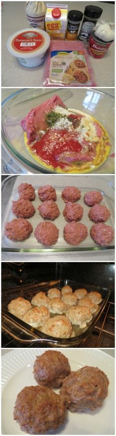 Baked Turkey Meatball Recipe (low carb