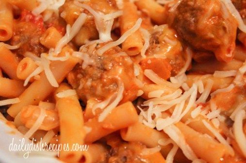 Baked Ziti with Meatballs | Easy, Cheesy & Delicious