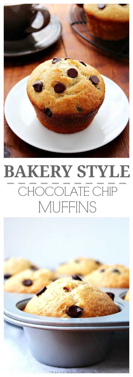 Bakery Style Jumbo Chocolate Chip Muffins