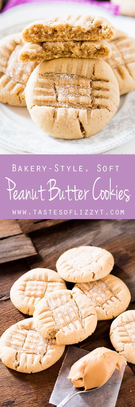 Bakery Style Soft Peanut Butter Cookies