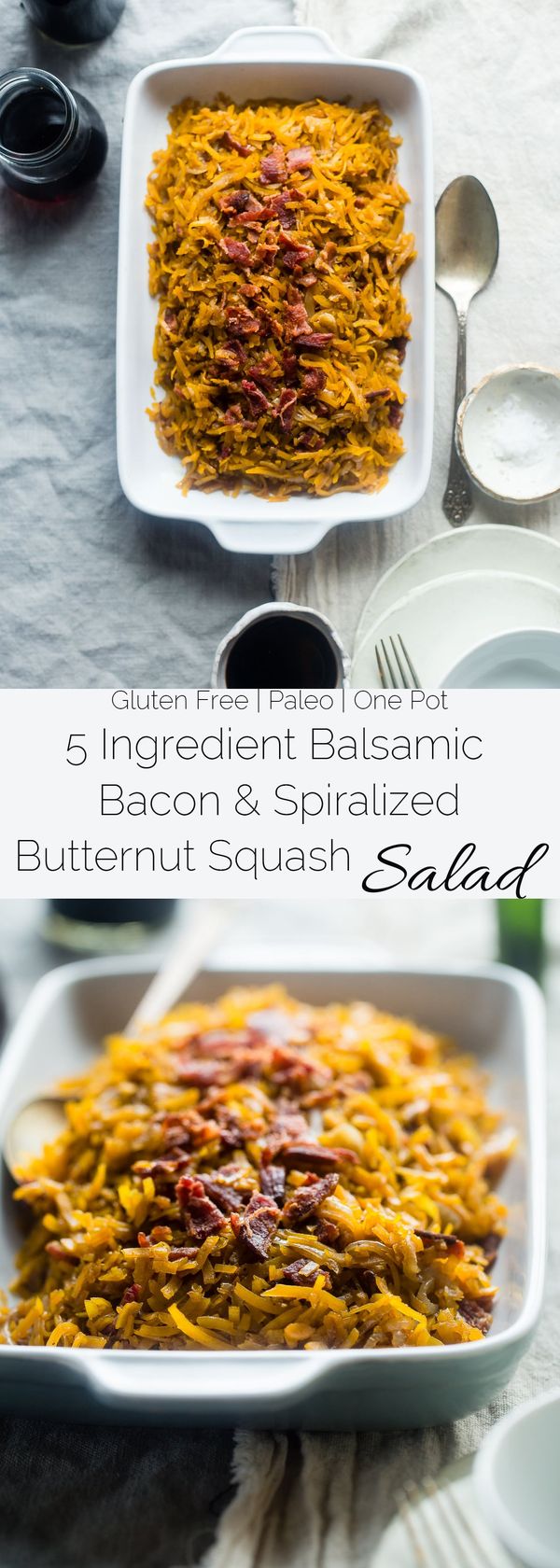 Balsamic Butternut Squash Salad with Bacon
