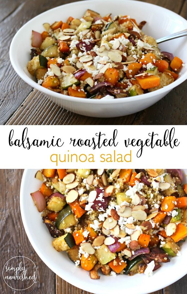 Balsamic Roasted Vegetable and Quinoa Salad