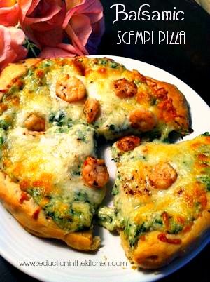 Balsamic Scampi Pizza