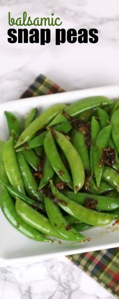 Balsamic Snap Peas