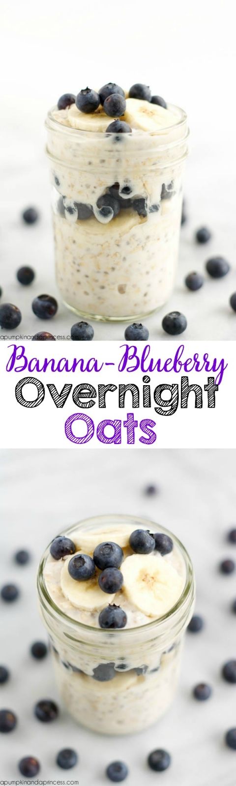 Banana Blueberry Overnight Oats