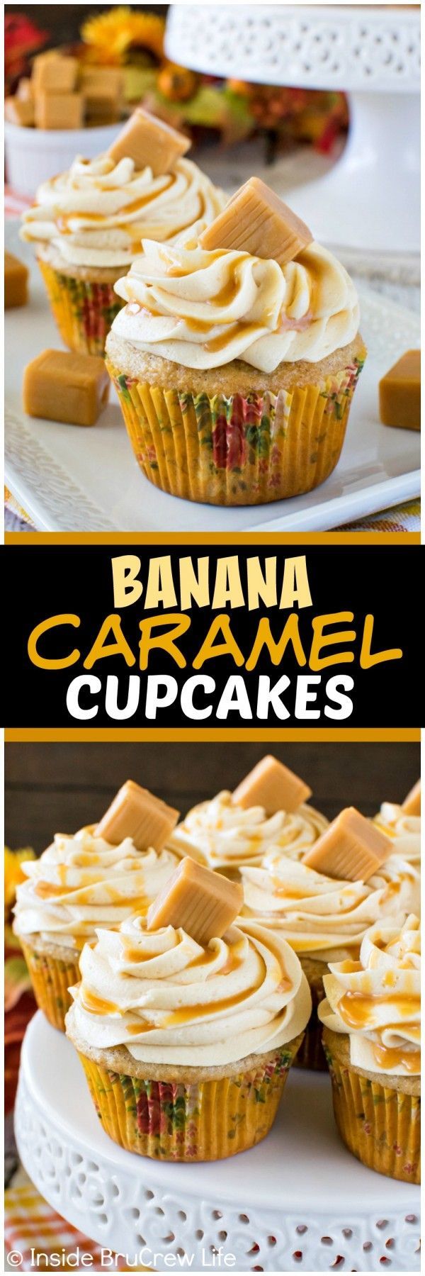 Banana Caramel Cupcakes