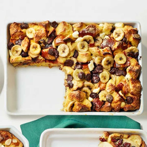 Banana-Chocolate Chip Strata