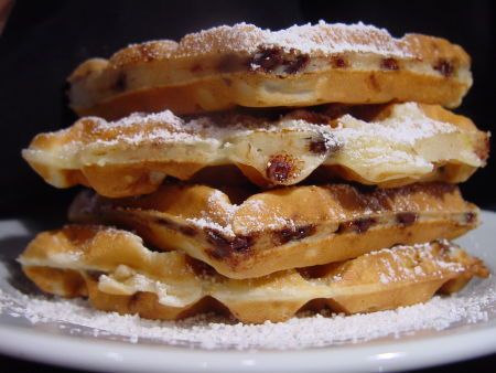 Banana Chocolate Chip Waffles