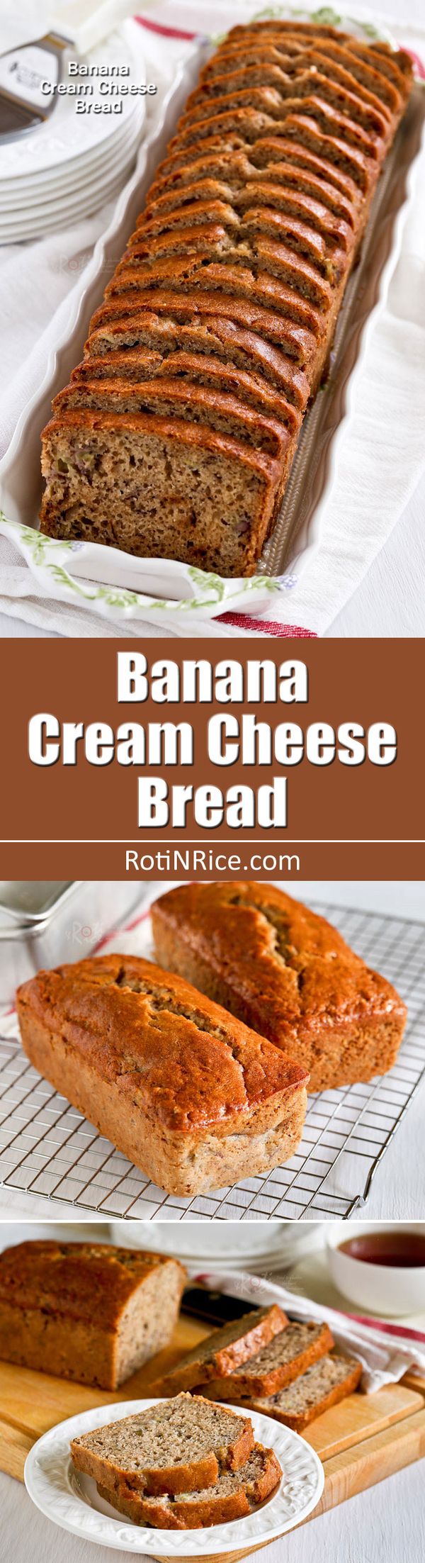 Banana Cream Cheese Bread