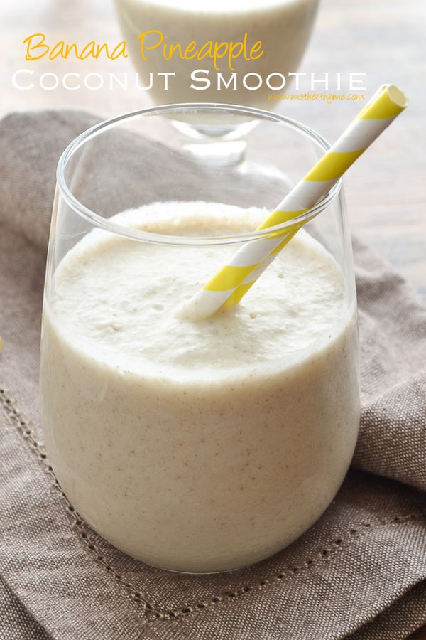 Banana Pineapple Coconut Smoothie