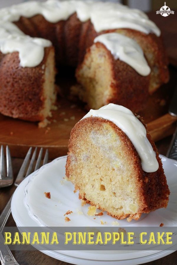 Banana Pineapple Pound Cake