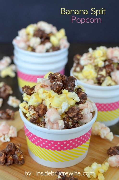 Banana Split Popcorn