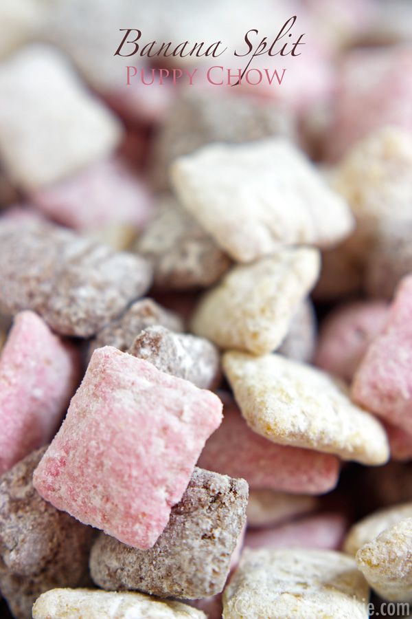 Banana Split Puppy Chow