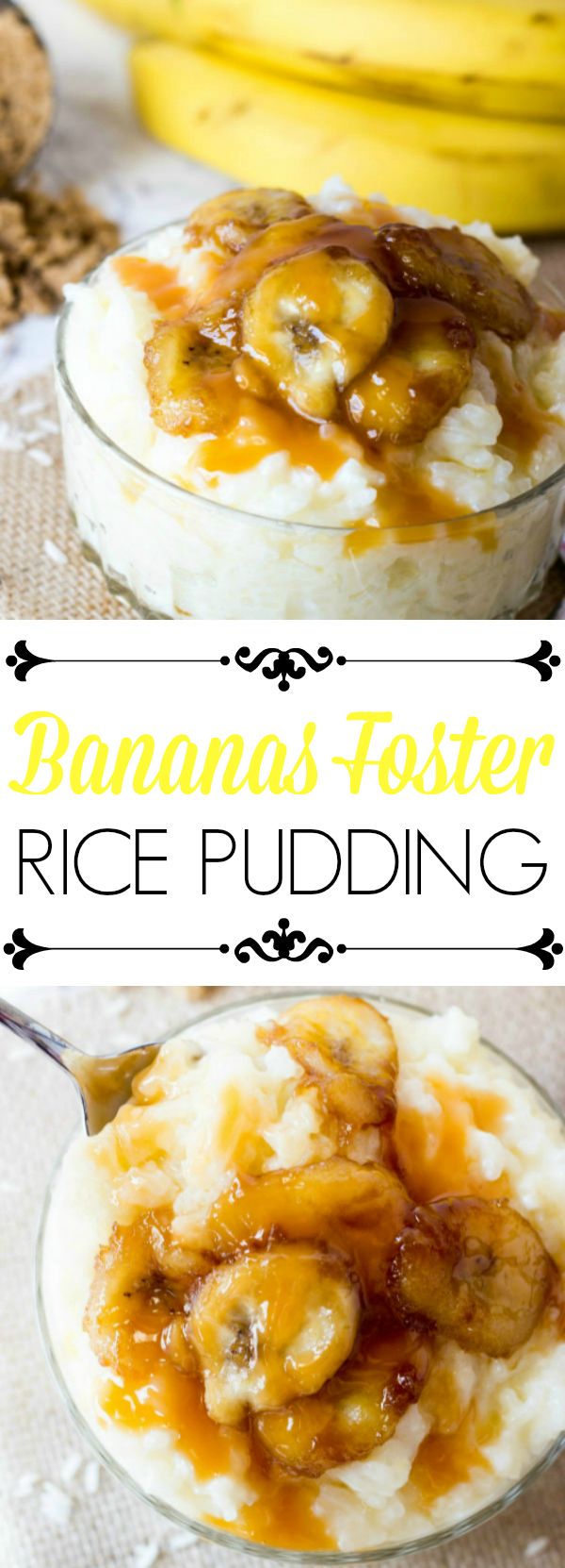 Bananas Foster Rice Pudding