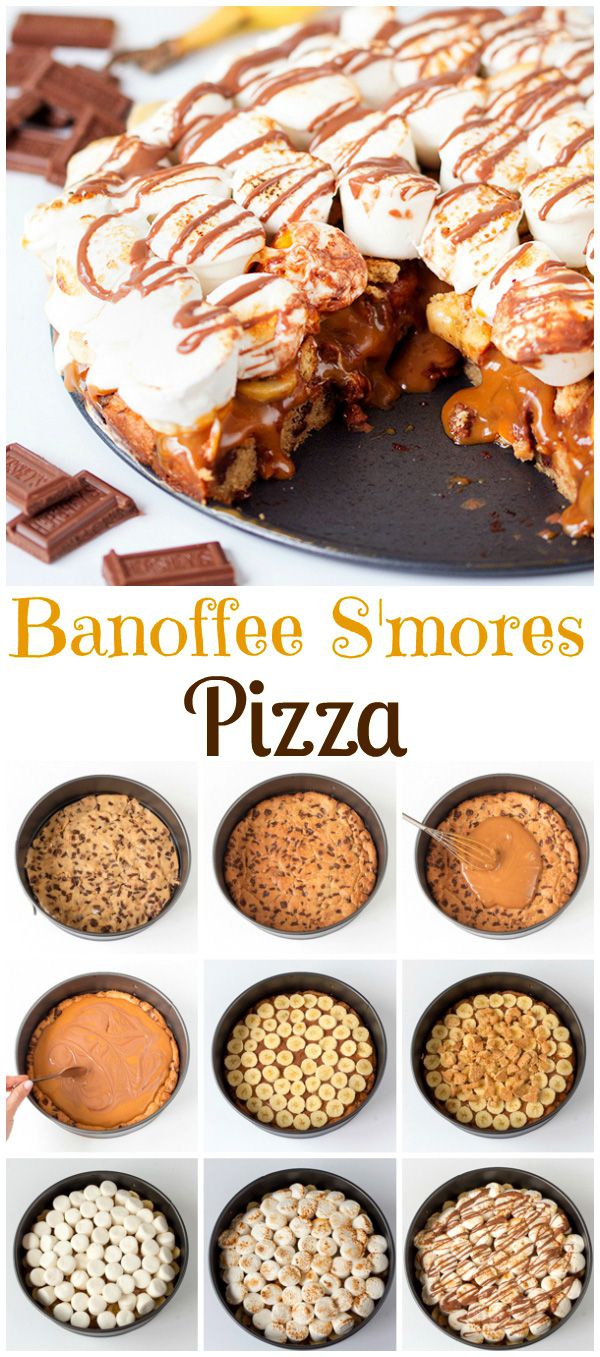 Banoffee S’mores Pizza