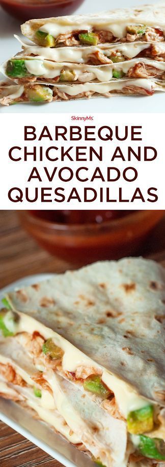 Barbeque Chicken and Avocado Quesadillas