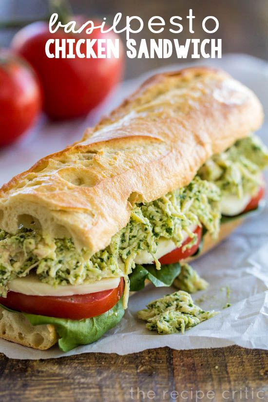 Basil Pesto Chicken Sandwich