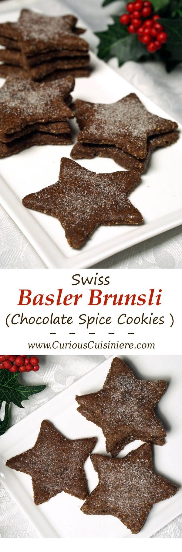 Basler Brunsli (Swiss Chocolate Spice Cookies