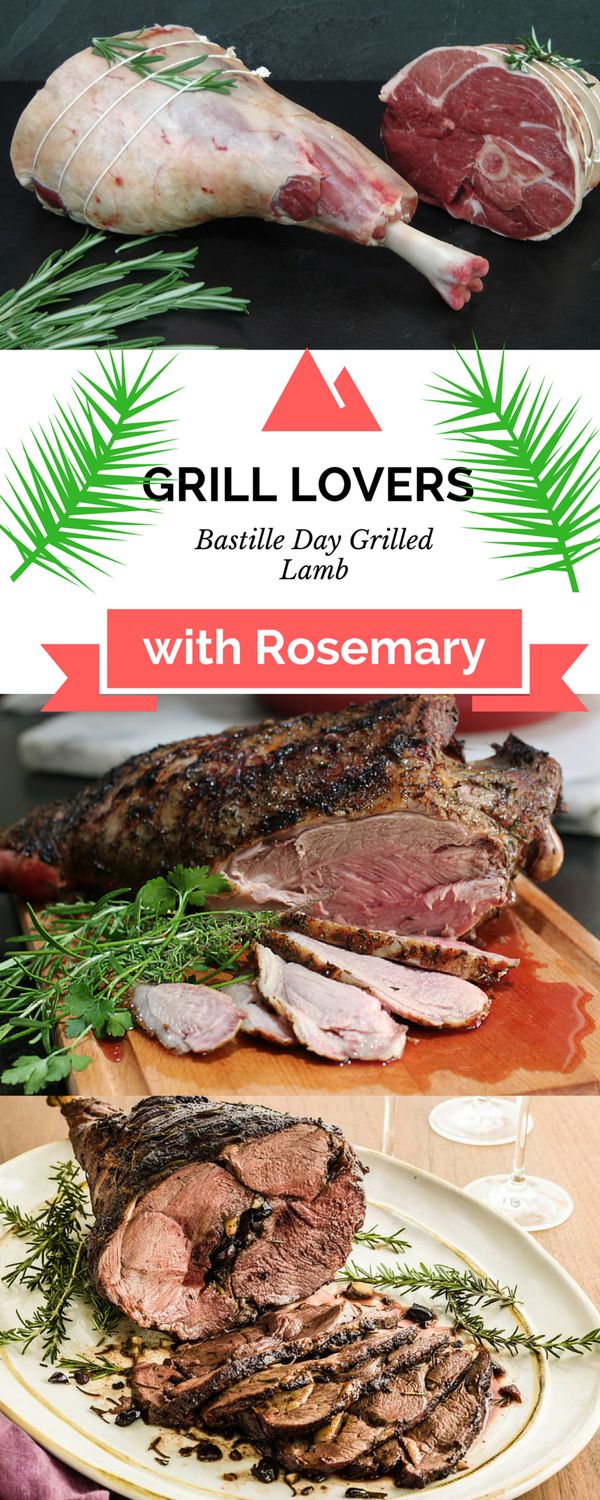 Bastille Day Grilled Lamb With Rosemary Recipe (Servings: 4