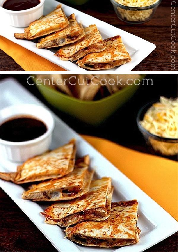 BBQ Ranch Chicken Quesadillas