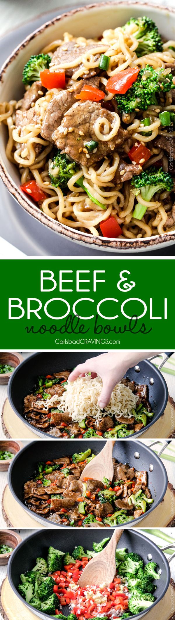 Beef and Broccoli Noodle Bowls