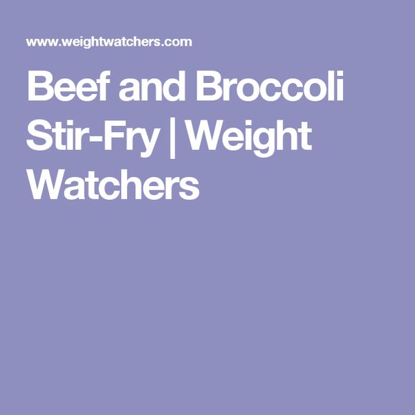 Beef and Broccoli Stir-Fry